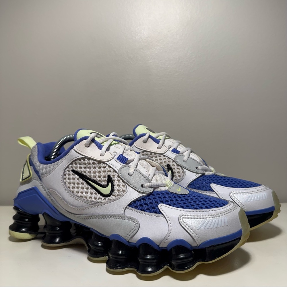 Nike Shox TL Nova White Sapphire Womens Size 6.5 Athletic Y2K Blue Running Shoe
